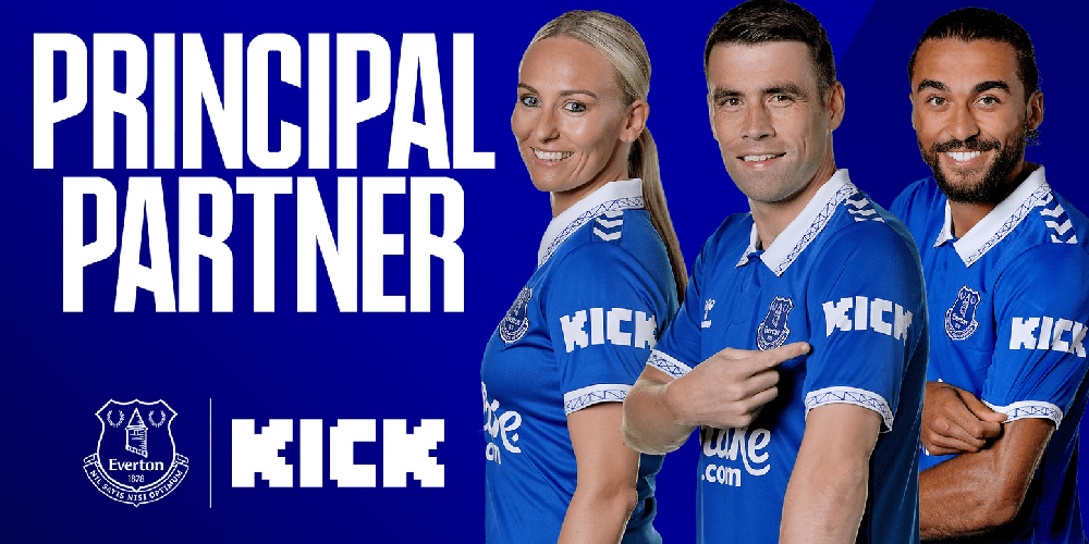 Sleeve cooperation with Kick announced by Everton Football Club